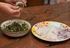 totani ripieni di asparagi selvatici